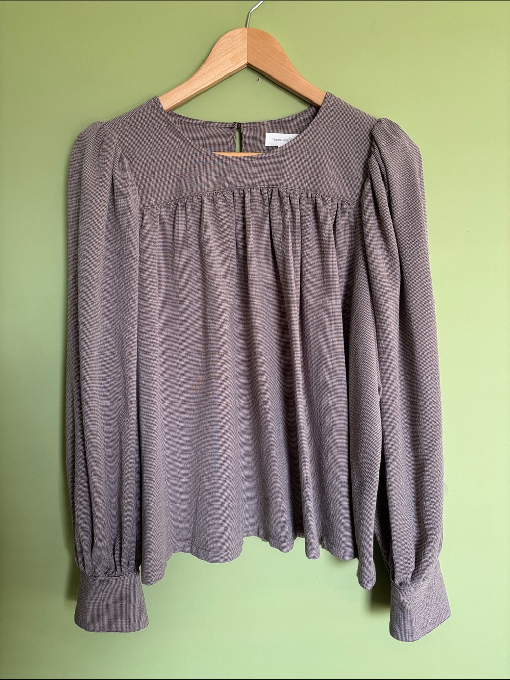 Treasure and Bond Gathered Yoke Blouse